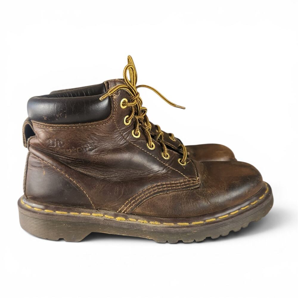 Vtg Dr Martens 939 Brown Leather Boots Men's UK Size 6 US 7 England Combat 90s